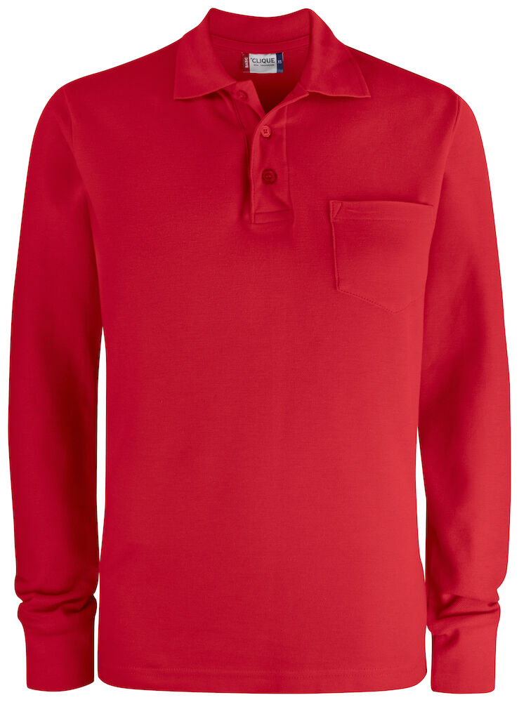 Clique 028235 Basic Polo Pocket L/S - COOZO
