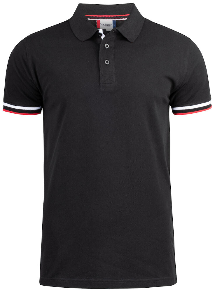 Clique Newton Contrast Polo Shirt 028237