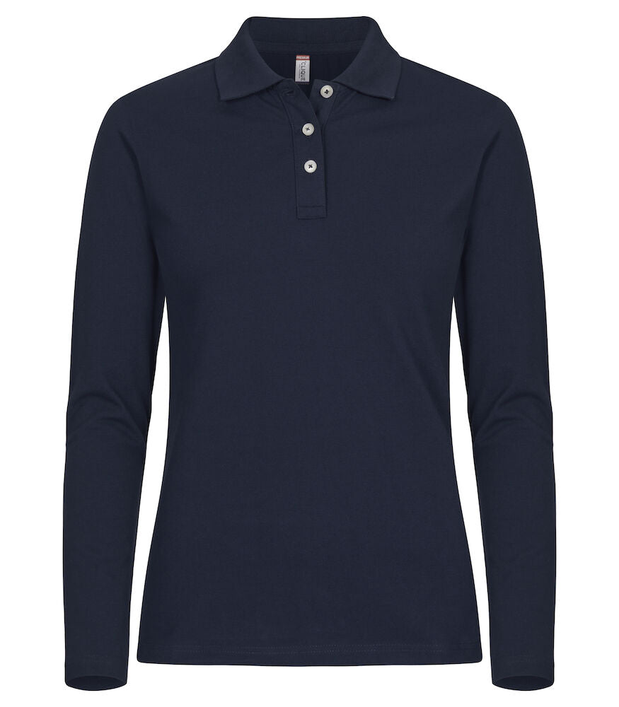 Clique 028263 Stretch Premium Polo L/S Women - COOZO