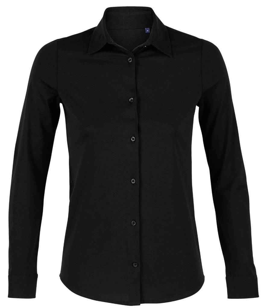 Neoblu 03199 Ladies Balthazar Jersey Long Sleeve Shirt - COOZO