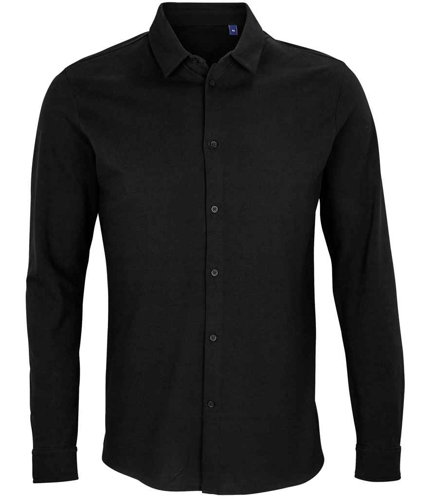 Neoblu 03777 Basile Organic Cotton Long Sleeve Piqu¨¦ Shirt - COOZO