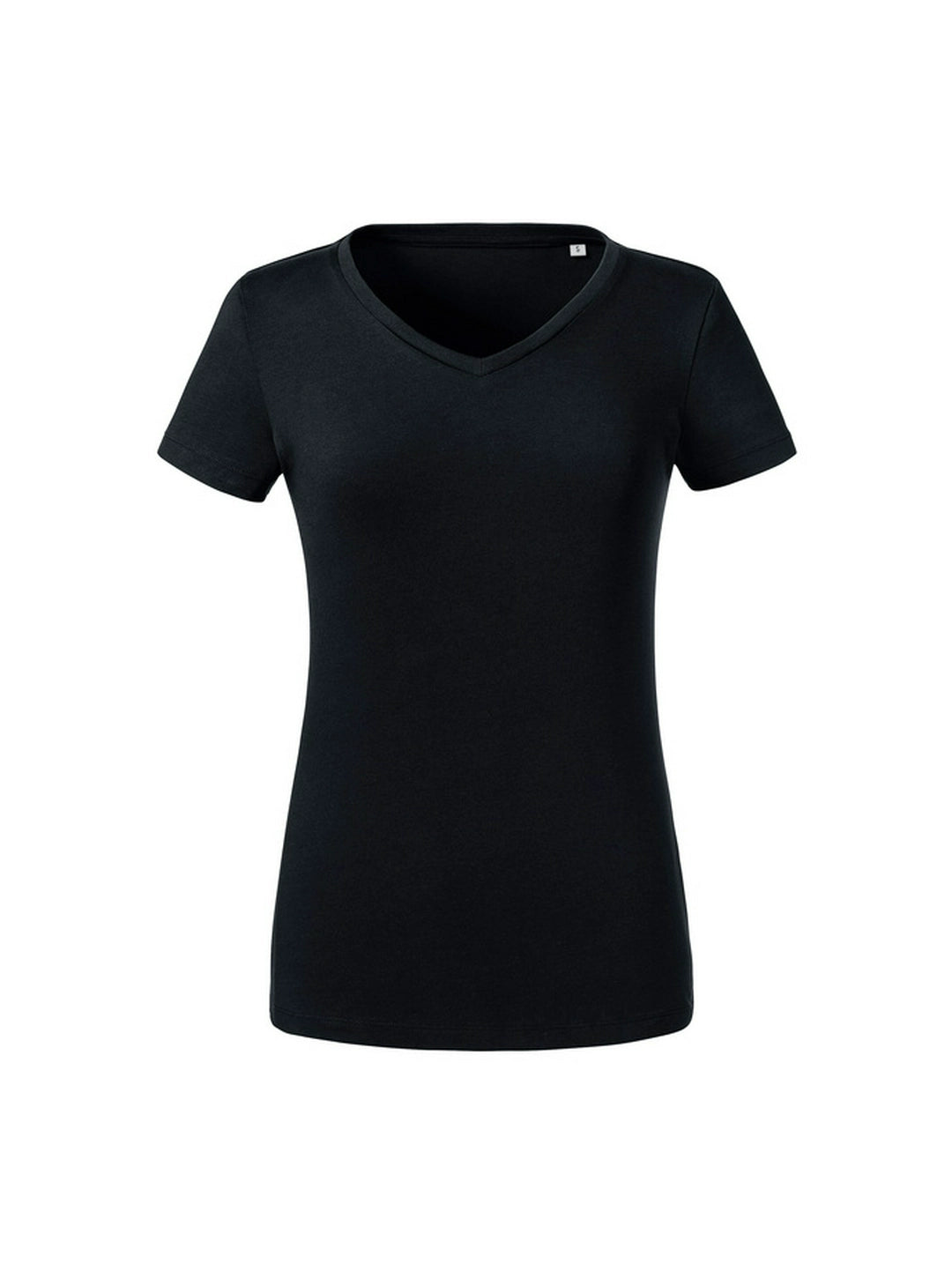 Russell 103F Contemporary shaped fit Ladies' V-Neck T 100% Combed Ring-spun organic Cotton - COOZO
