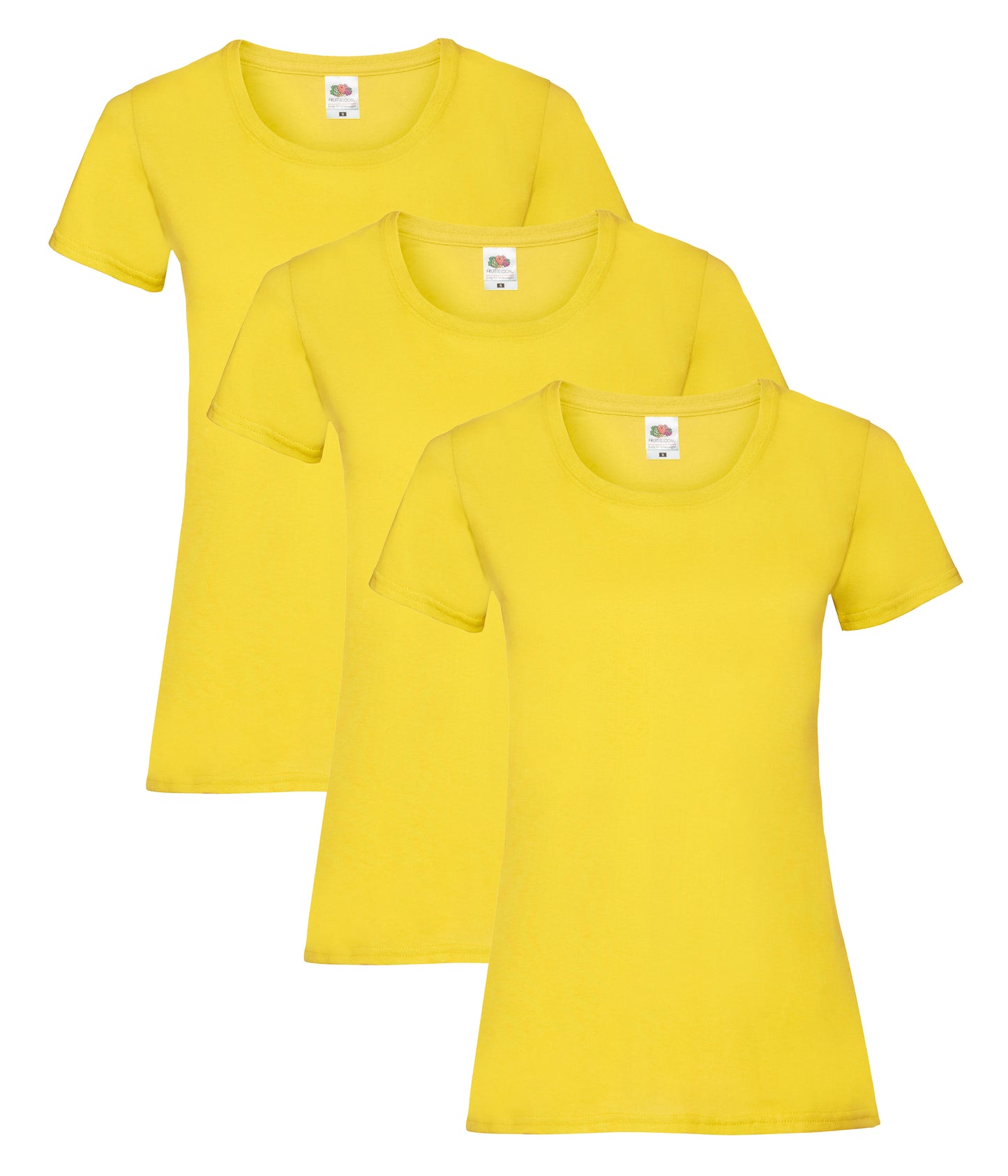 Fruit Of The Loom 61372 Valueweight T-Shirt 165gsm Ladies (pack of 3) Main color - COOZO