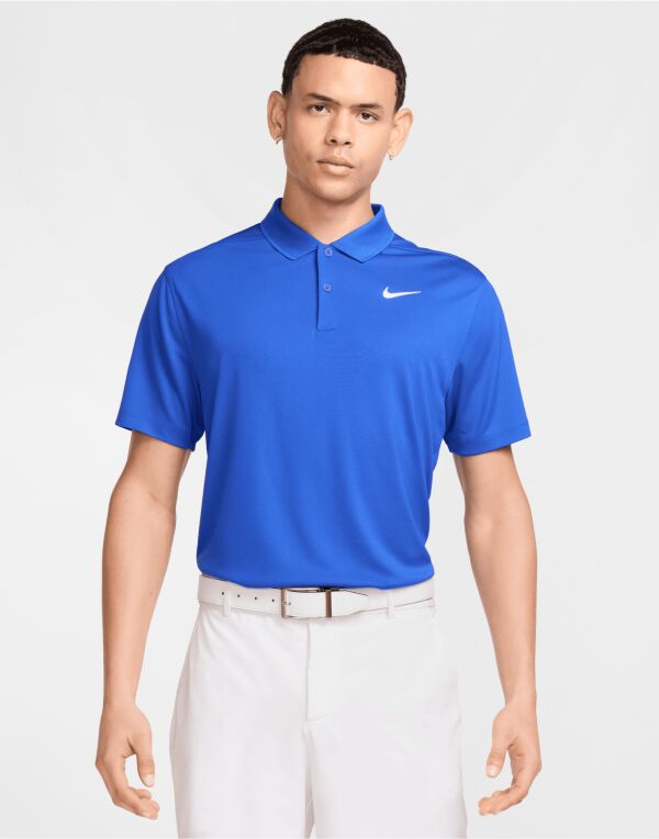 Nike DH0822 Dri-FIT Victory Solid Polo (LC) Ribbed collar 100% Polyester Breathable sweat-wicking fabric - COOZO