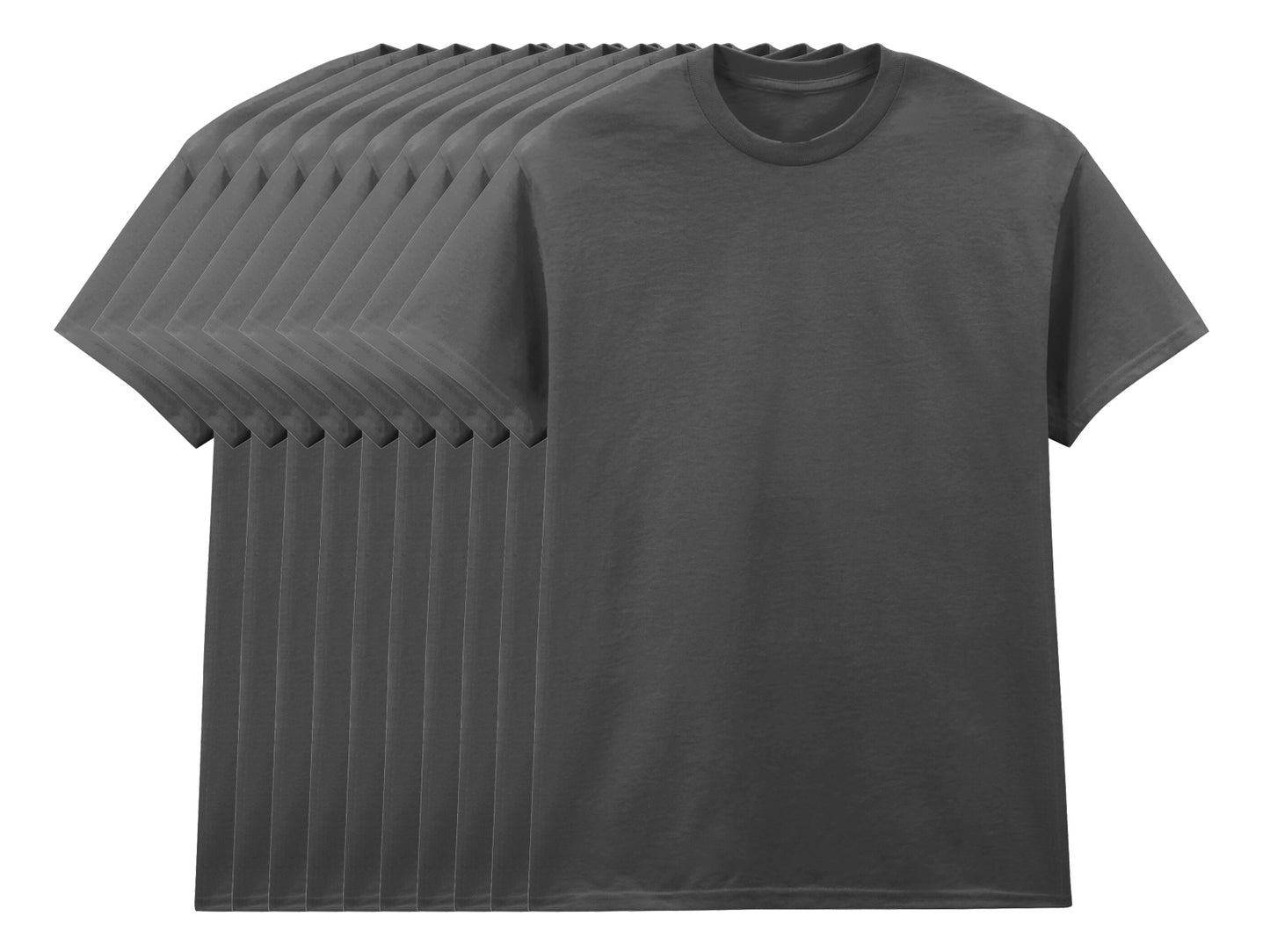Gildan 5000 Pack of 10 Men's Heavy Cotton T-Shirts 180gsm - COOZO