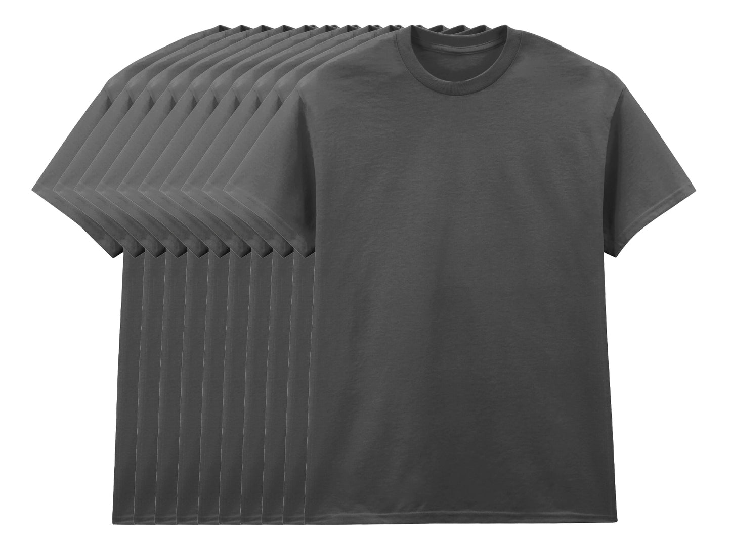 Gildan 5000 Pack of 10 Men's Heavy Cotton T-Shirts 180gsm - COOZO