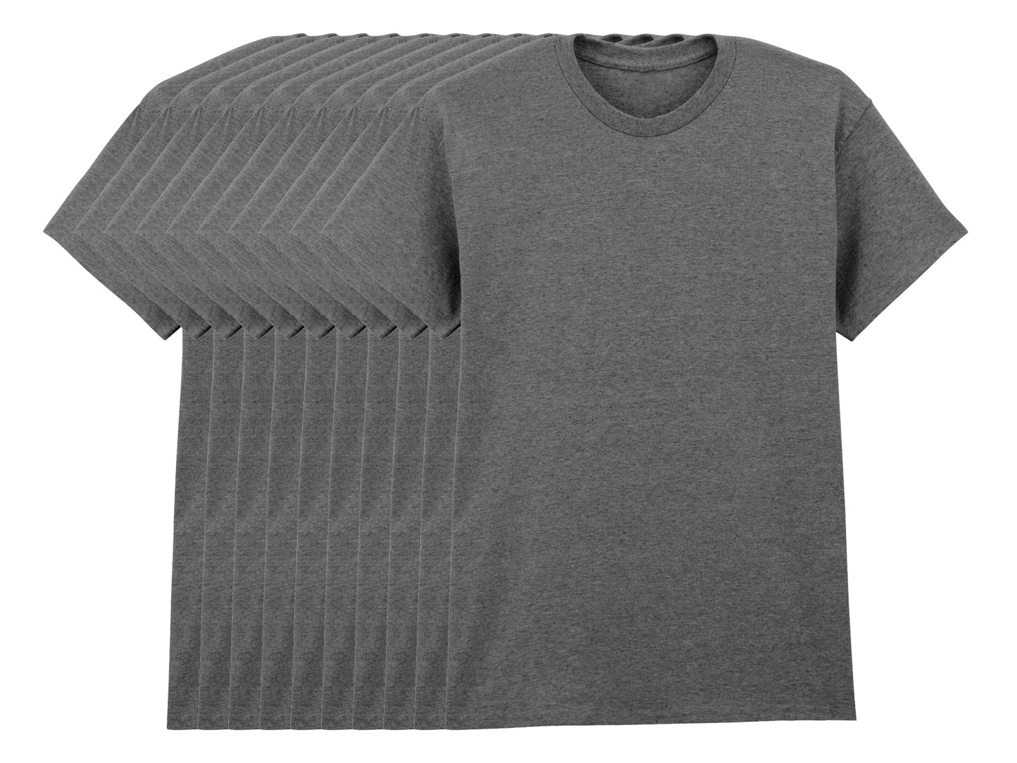 Gildan 5000 Pack of 10 Men's Heavy Cotton T-Shirts 180gsm - COOZO