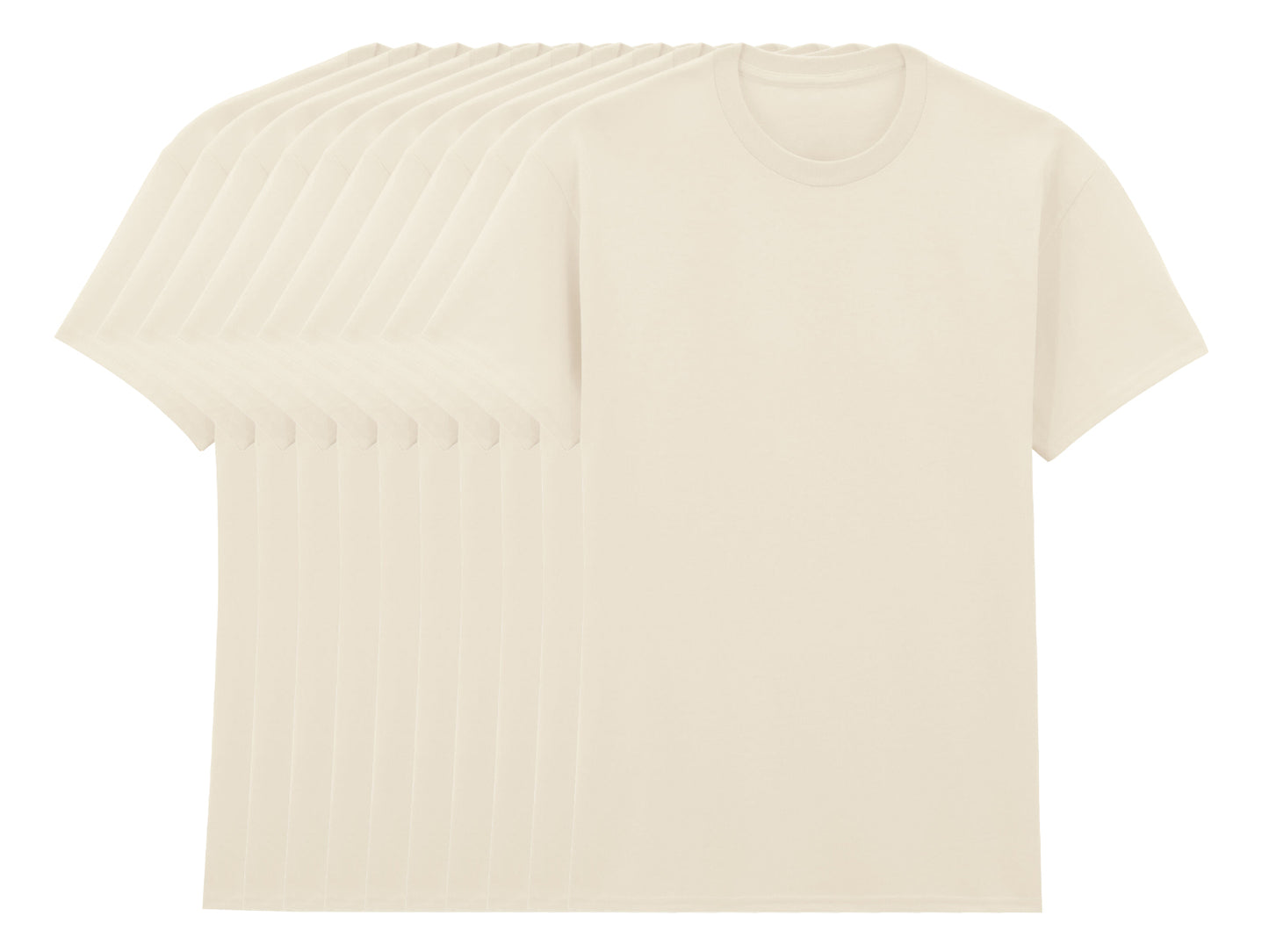 Gildan 5000 Pack of 10 Men's Heavy Cotton T-Shirts 180gsm - COOZO