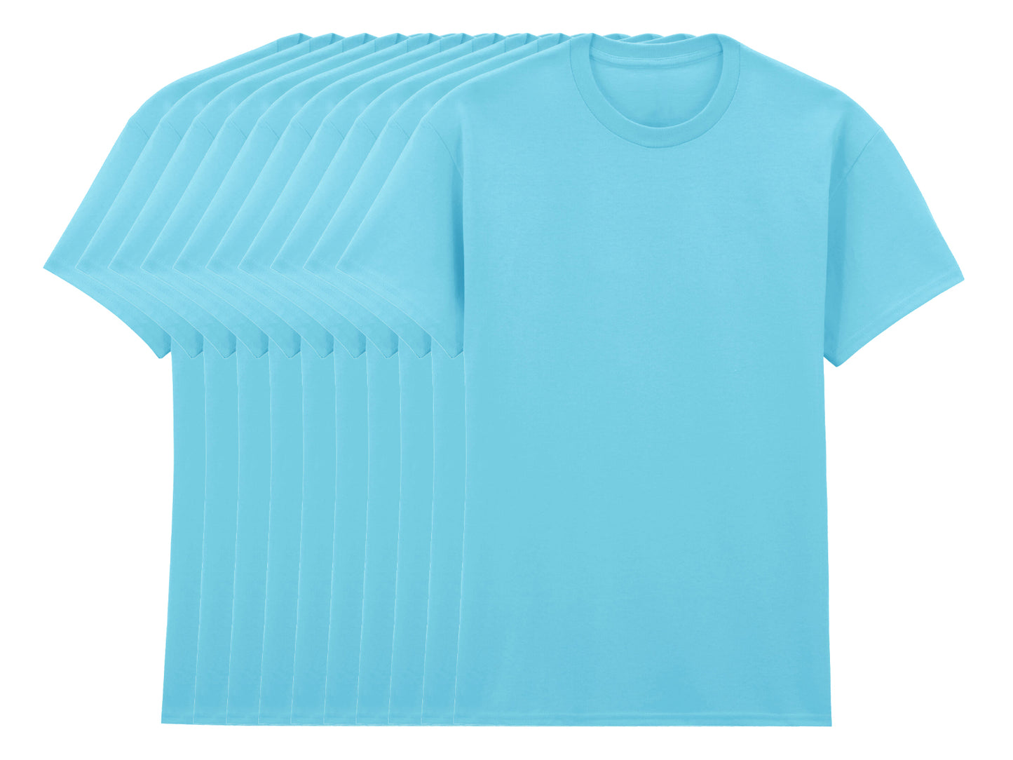 Gildan 5000 Pack of 10 Men's Heavy Cotton T-Shirts 180gsm - COOZO