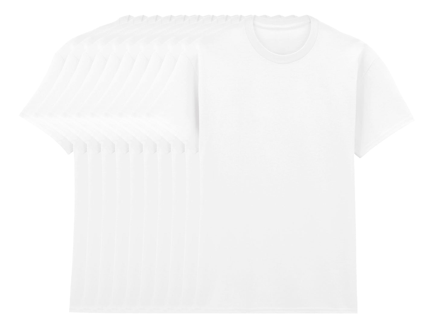 Gildan 5000 Pack of 10 Men's Heavy Cotton T-Shirts 180gsm - COOZO
