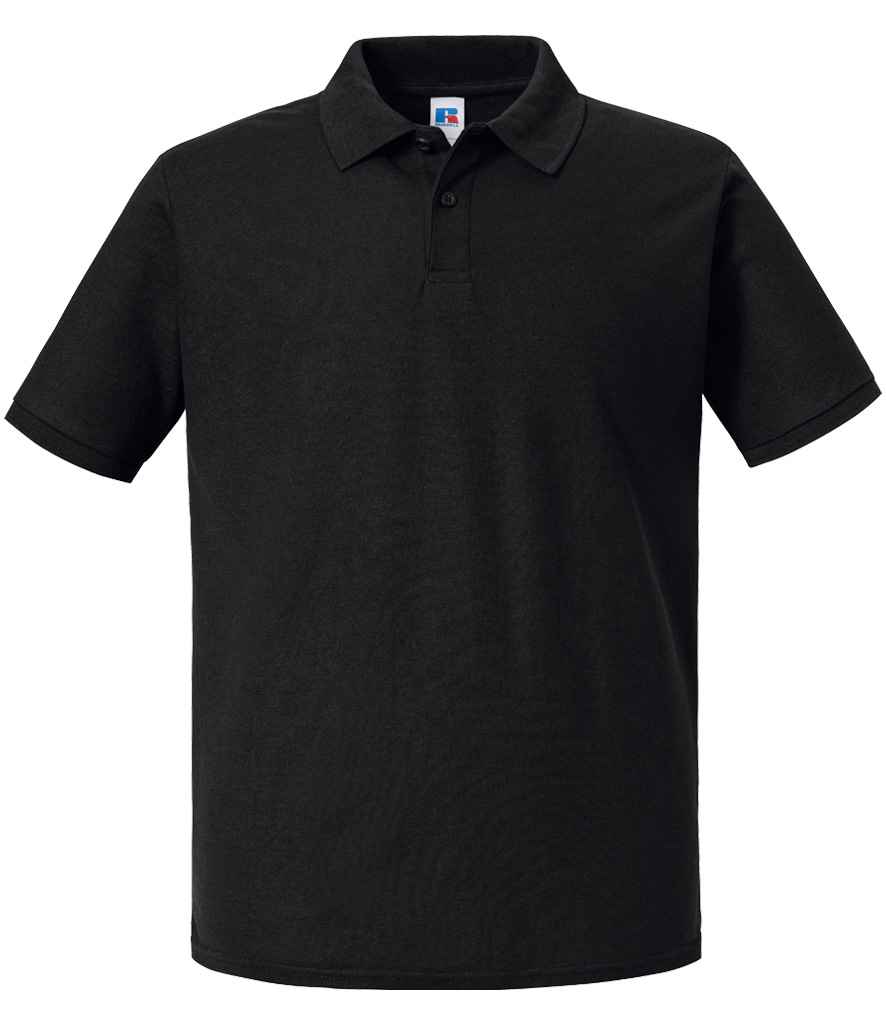 Russell 570M Classic fit Authentic Eco Piqu Polo Shirt Ribbed collar and cuffs - COOZO