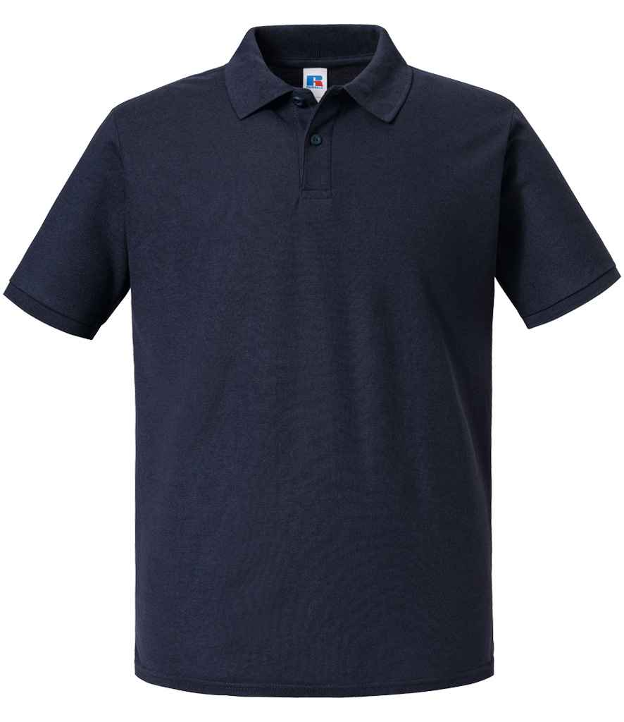 Russell 570M Classic fit Authentic Eco Piqu Polo Shirt Ribbed collar and cuffs - COOZO