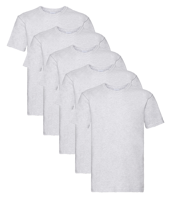 Fruit Of The Loom 61044 Adult Super Premium T 5 pack - COOZO