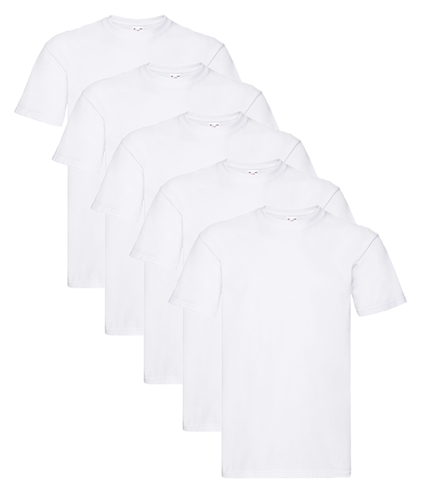 Fruit Of The Loom 61044 Adult Super Premium T 5 pack - COOZO