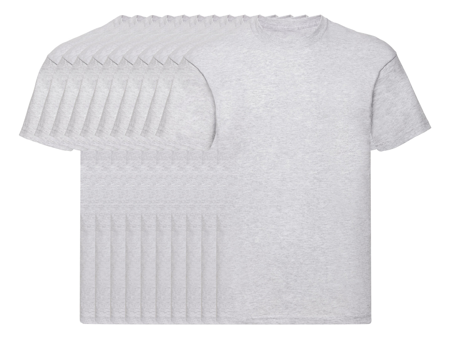 Fruit Of The Loom 61082 Pack of 10 Men's Original Round Neck Short-Sleeved T-Shirts 145gsm - COOZO