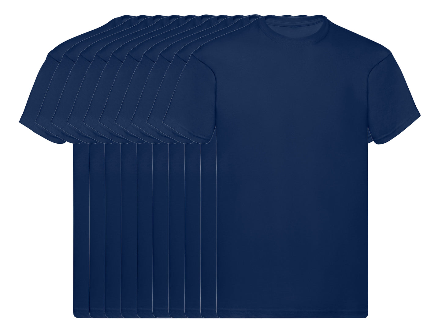 Fruit Of The Loom 61082 Pack of 10 Men's Original Round Neck Short-Sleeved T-Shirts 145gsm - COOZO