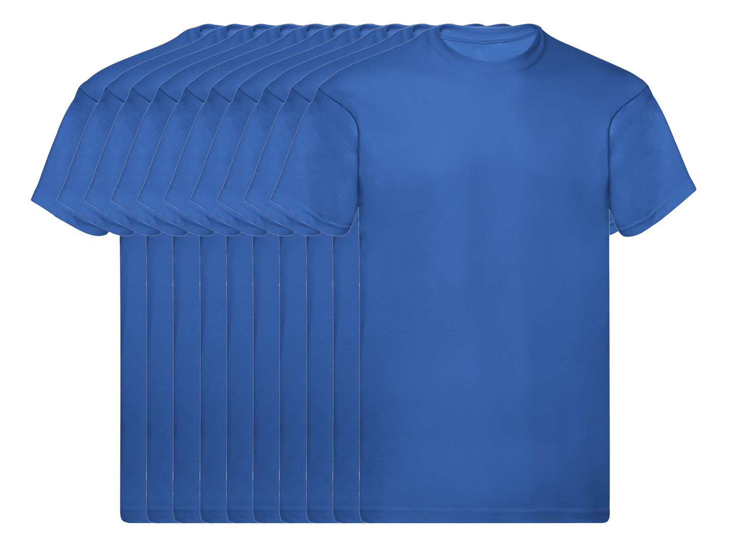 Fruit Of The Loom 61082 Pack of 10 Men's Original Round Neck Short-Sleeved T-Shirts 145gsm - COOZO