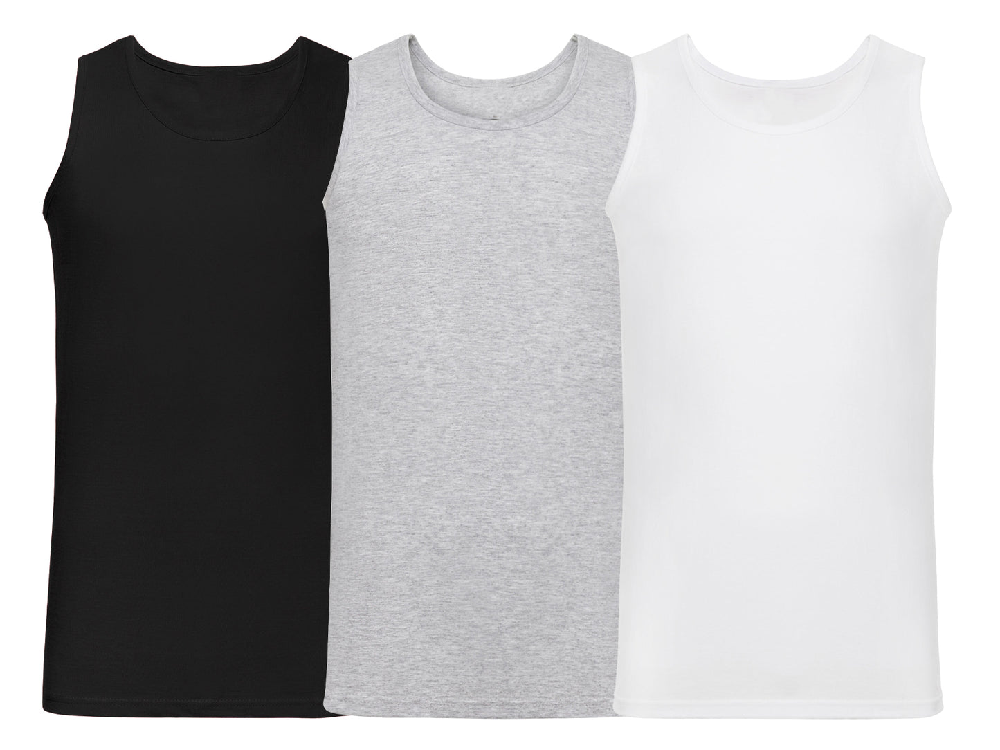 Fruit Of The Loom 61098 Pack of 3 Men's Valueweight Athletic Vests 100% Cotton
