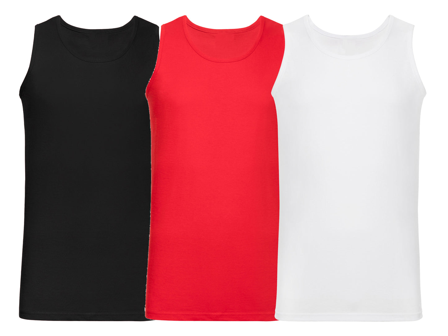 Fruit Of The Loom 61098 Pack of 3 Men's Valueweight Athletic Vests 100% Cotton