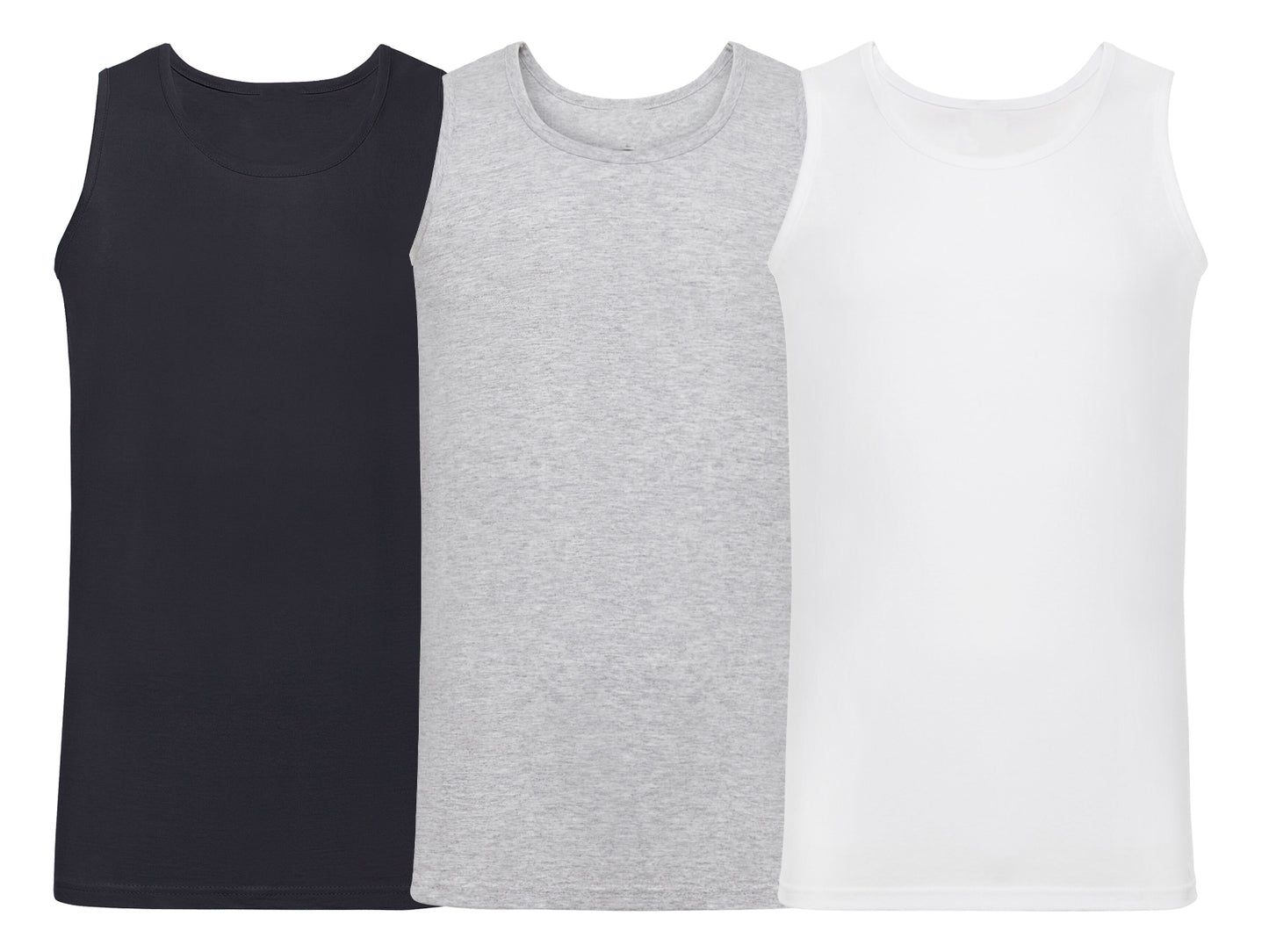 Fruit Of The Loom 61098 Pack of 3 Men's Valueweight Athletic Vests 100% Cotton