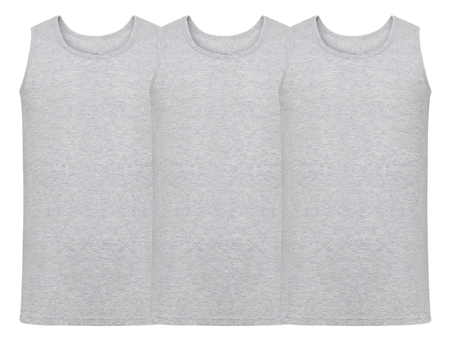 Fruit Of The Loom 61098 Pack of 3 Men's Valueweight Athletic Vests 100% Cotton