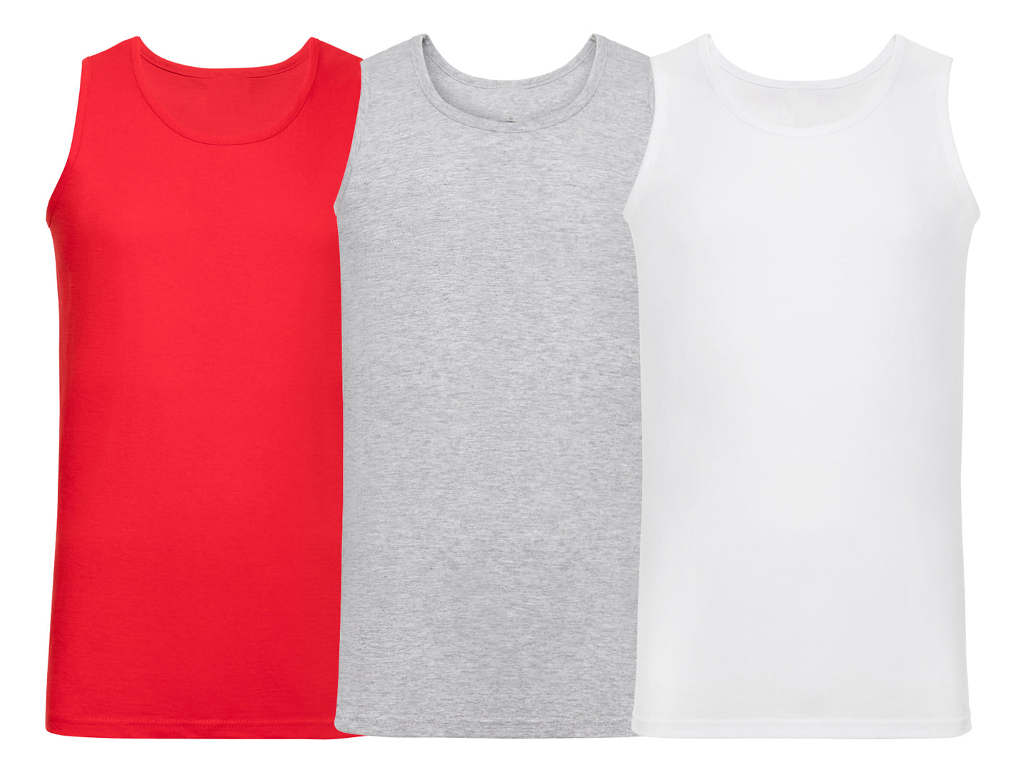 Fruit Of The Loom 61098 Pack of 3 Men's Valueweight Athletic Vests 100% Cotton