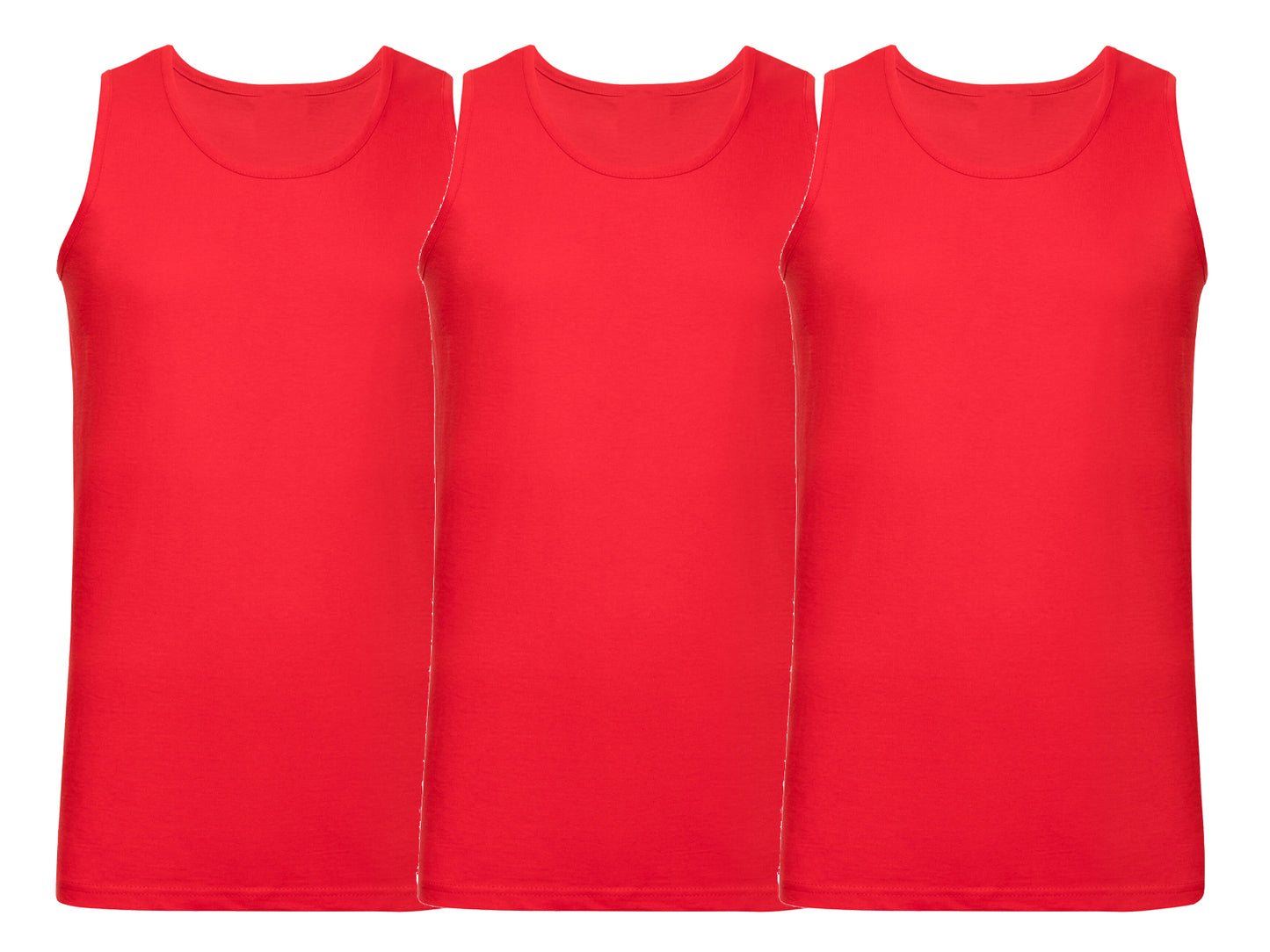 Fruit Of The Loom 61098 Pack of 3 Men's Valueweight Athletic Vests 100% Cotton