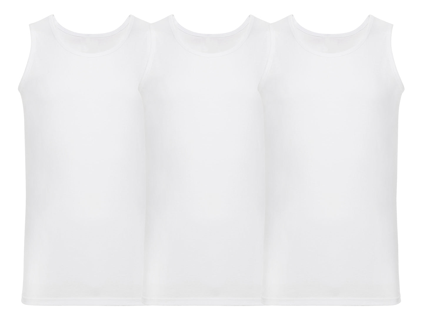Fruit Of The Loom 61098 Pack of 3 Men's Valueweight Athletic Vests 100% Cotton