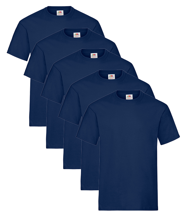 Fruit Of The Loom 61212 Men's Heavy T 5 pack - COOZO