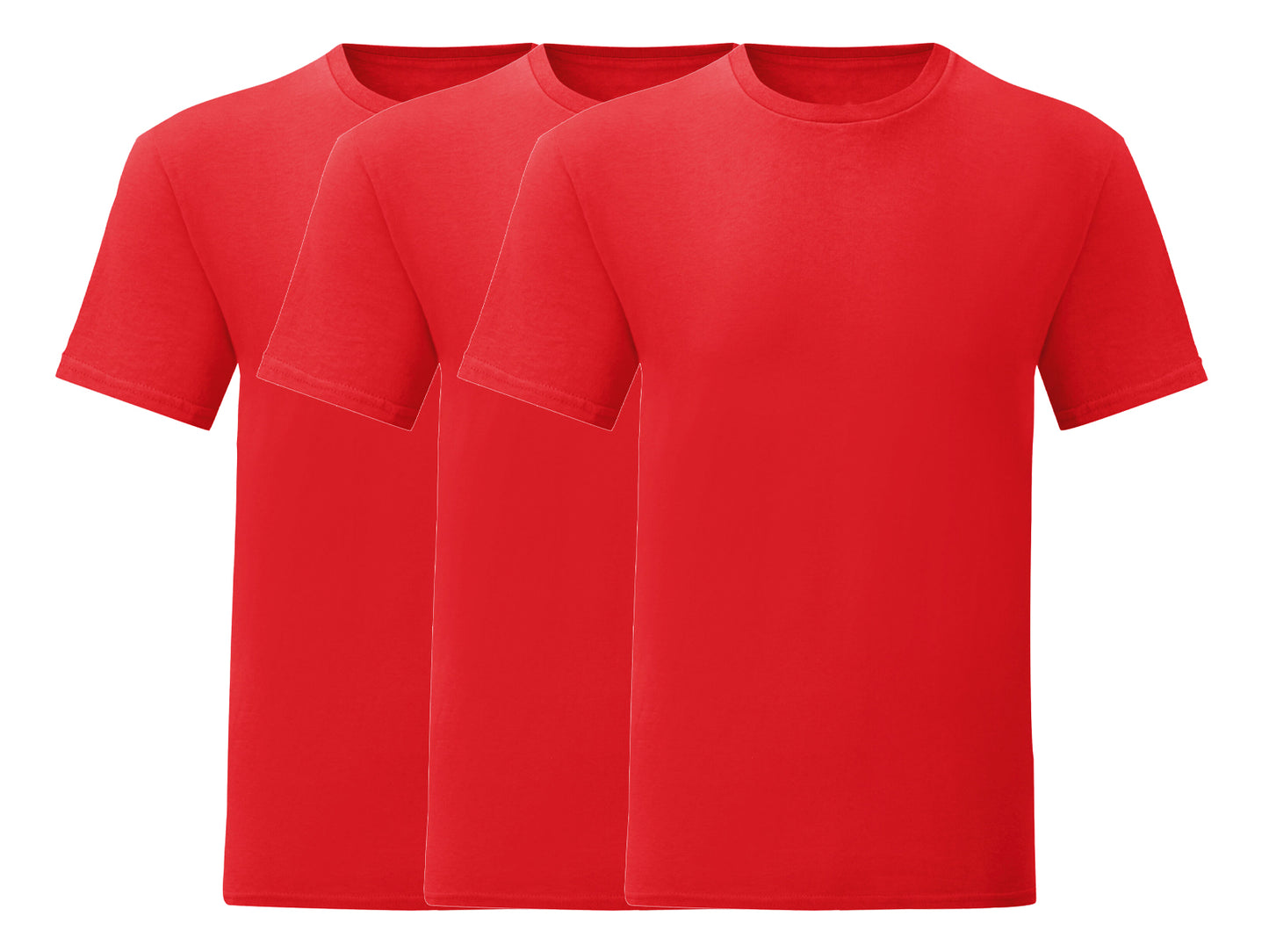 Fruit Of The Loom 61430 Pack of 3 Men's Iconic 150 T-Shirts - COOZO