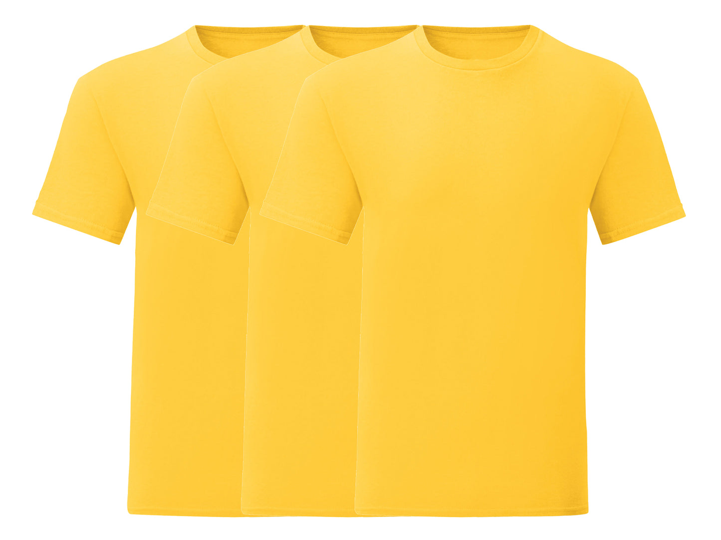 Fruit Of The Loom 61430 Pack of 3 Men's Iconic 150 T-Shirts - COOZO
