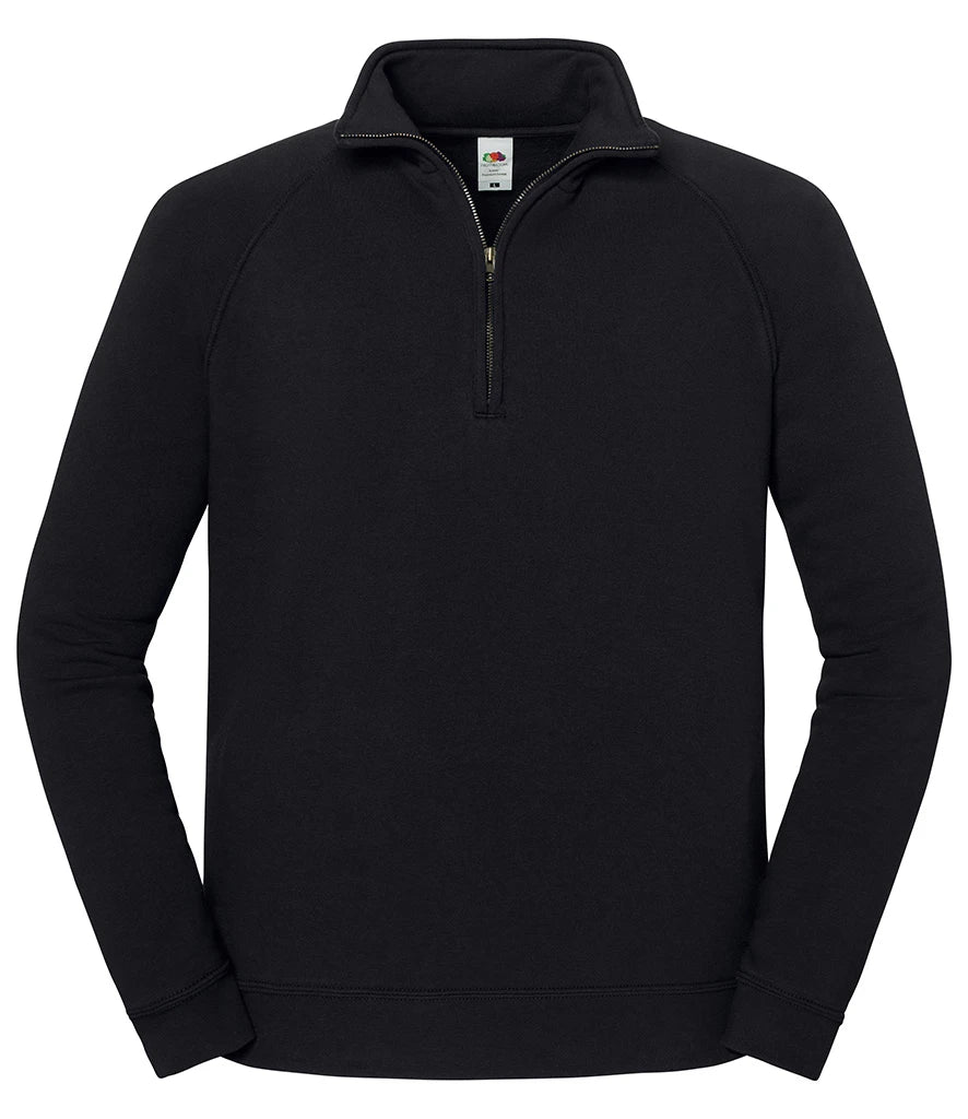 Fruit Of The Loom 62288 Iconic Premium Zip Neck Sweat - COOZO