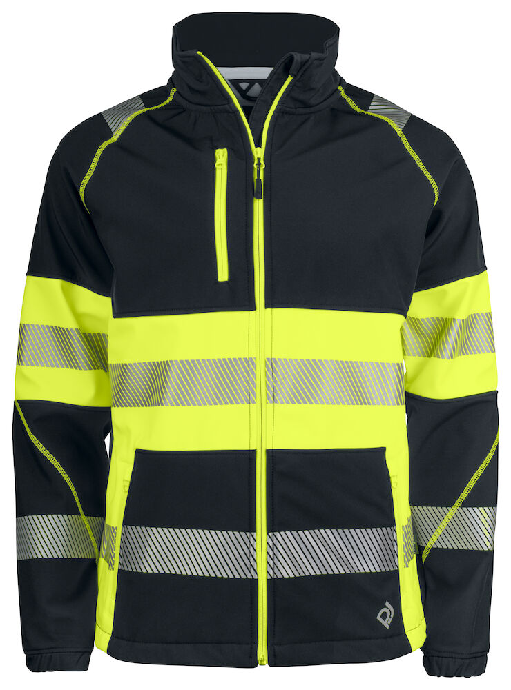 ProJob 646443 SOFTSHELL JACKET EN ISO 20471 CLASS 1 - COOZO