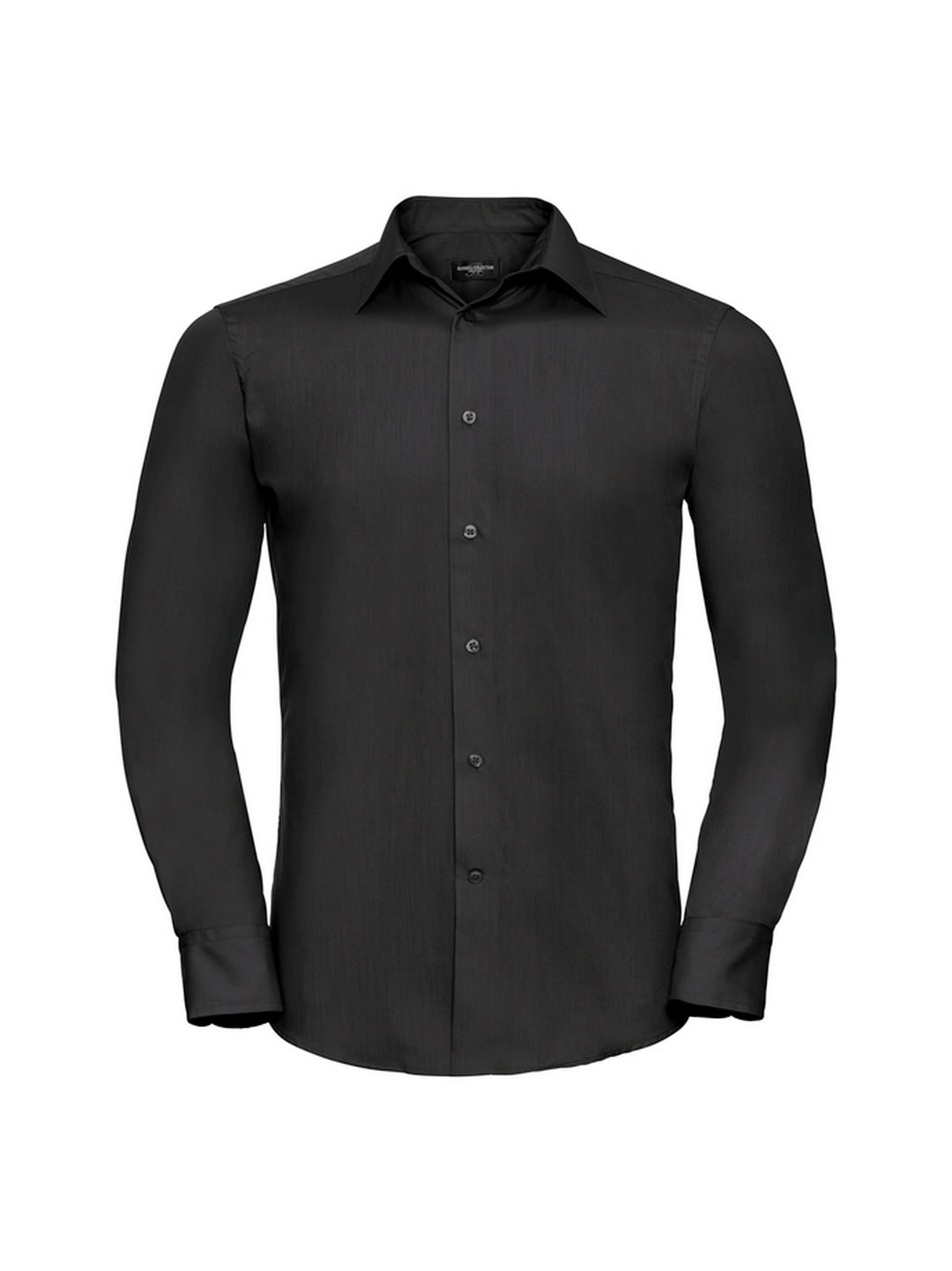 Russell Collection 924M Easy Care Tailored Long Sleeve Poplin Shirt 110gsm Mens - COOZO