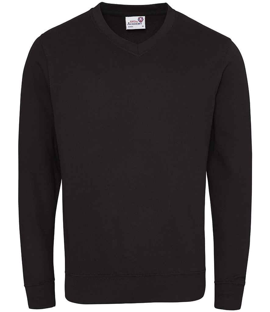AWDis AC003 Academy V Neck Sweatshirt - COOZO