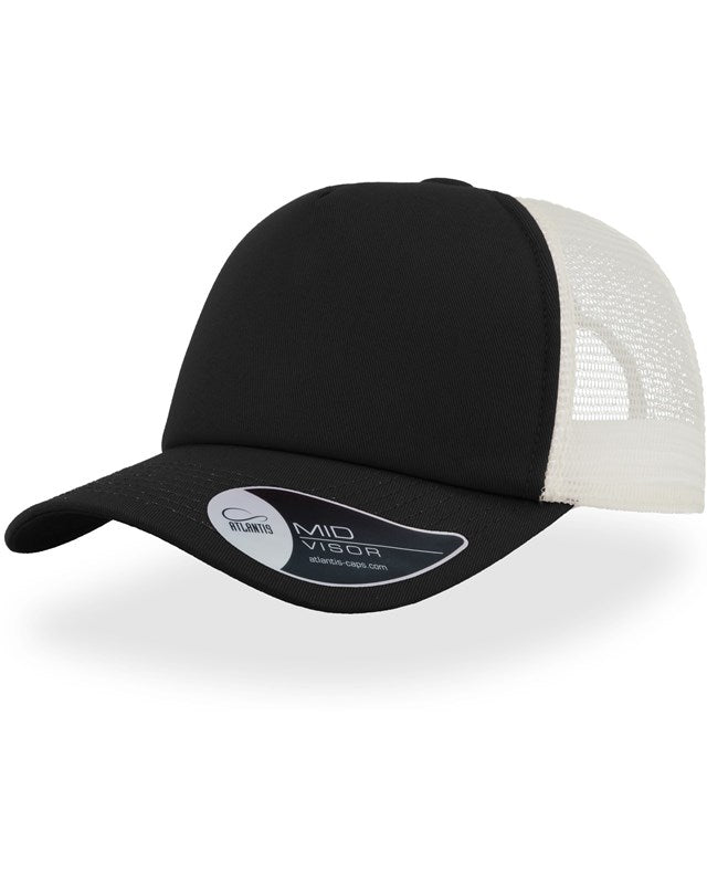 Atlantis ACRECO Record Mid Visor 5 Panel Trucker Cap - COOZO