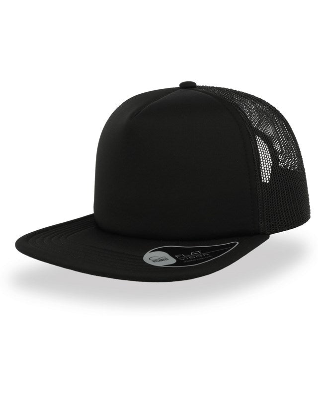 Atlantis ACSN90 Snap 90s Flat Visor 5 Panel Trucker Cap - COOZO