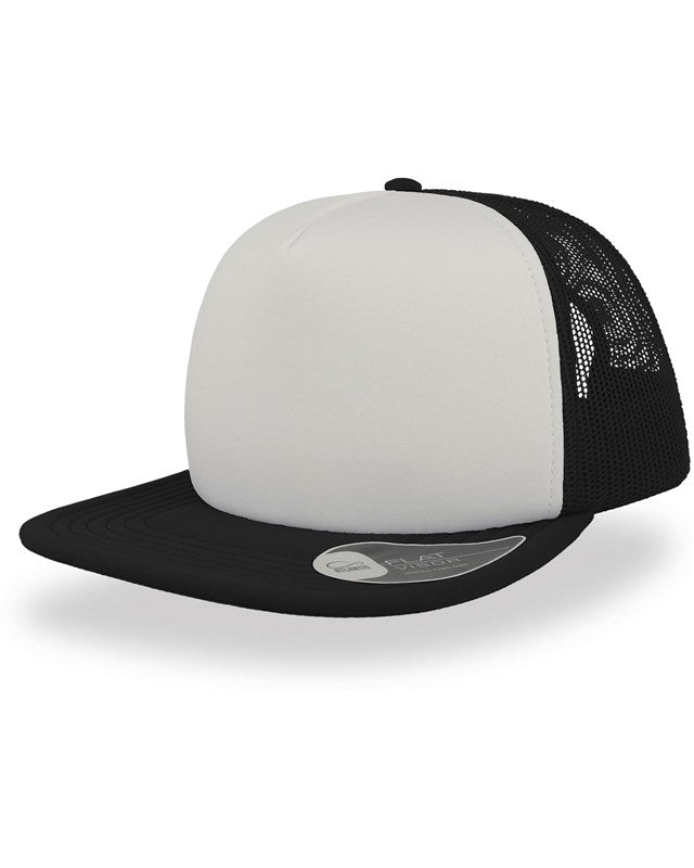 Atlantis ACSN90 Snap 90s Flat Visor 5 Panel Trucker Cap - COOZO