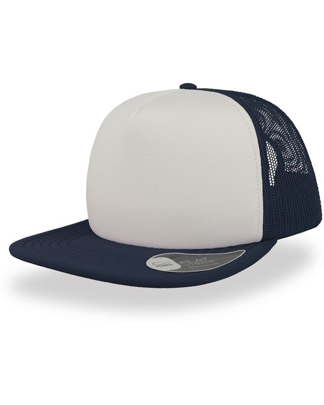 Atlantis ACSN90 Snap 90s Flat Visor 5 Panel Trucker Cap - COOZO