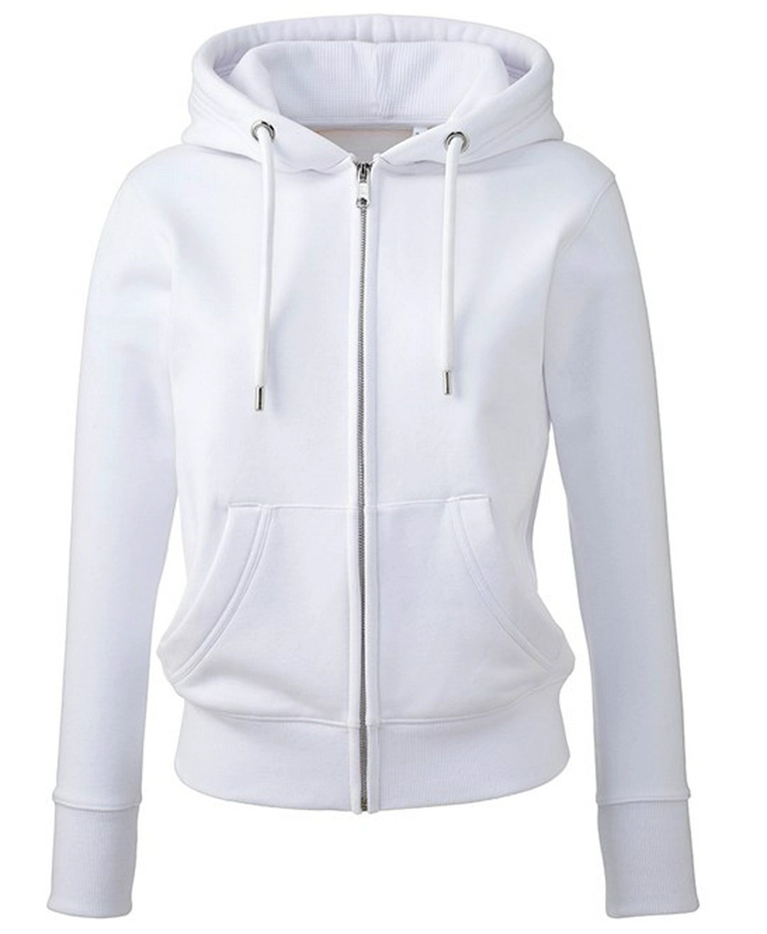 ANTHEM AM004 Women's Anthem full-zip hoodie Peached fabric soft-feel finish Waffle knit hood High polished - COOZO
