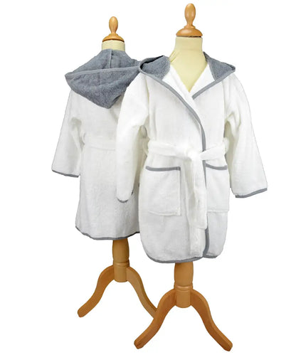 ARTG AR021 Boyzz & Girlzz hooded bathrobe 100% Cotton ideal for home sports or leisure - COOZO