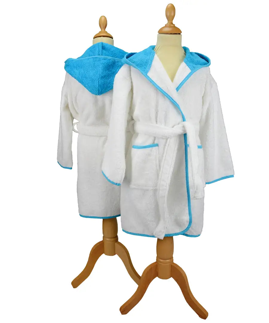 ARTG AR021 Boyzz & Girlzz hooded bathrobe 100% Cotton ideal for home sports or leisure - COOZO