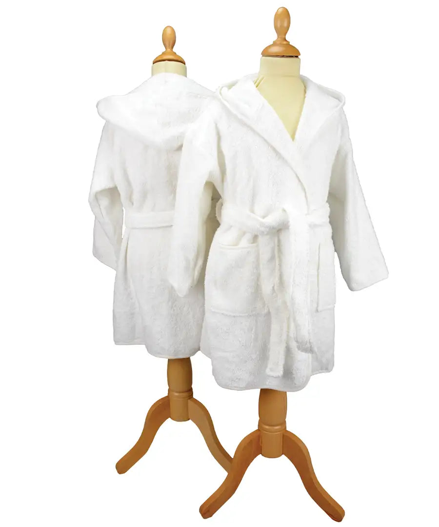 ARTG AR021 Boyzz & Girlzz hooded bathrobe 100% Cotton ideal for home sports or leisure - COOZO