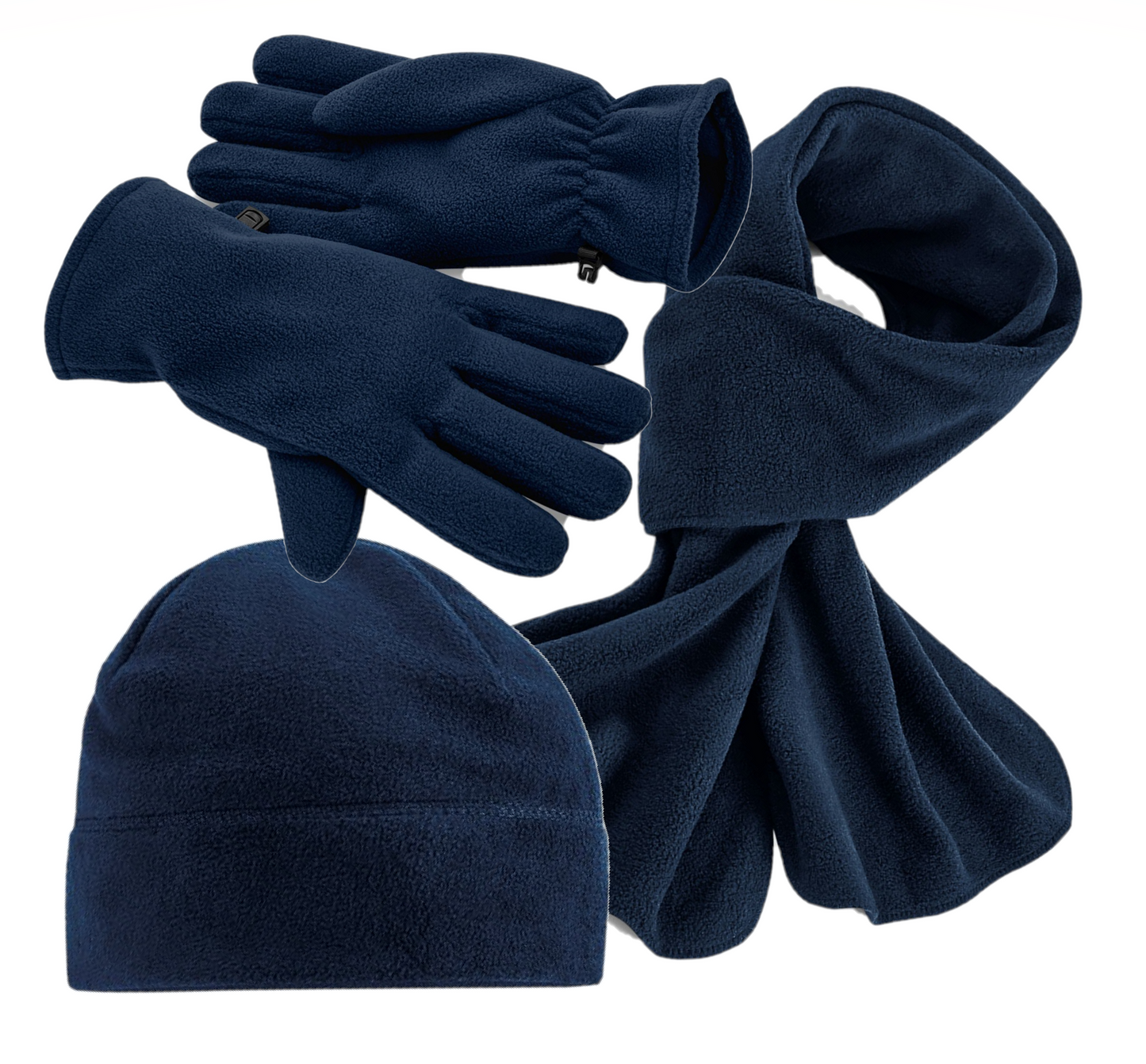 COOZO Recycled Fleece Beanie Scarf Snood Gloves Winter Accessory Sets - COOZO