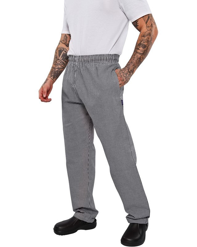 BonChef B704 Check Baggy Chef Trouser 240gsm - COOZO