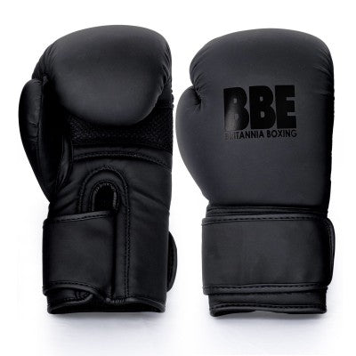 BBE Boxing BBE001 MATTE BLACK SPARRING/BAG BOXING GLOVES - COOZO