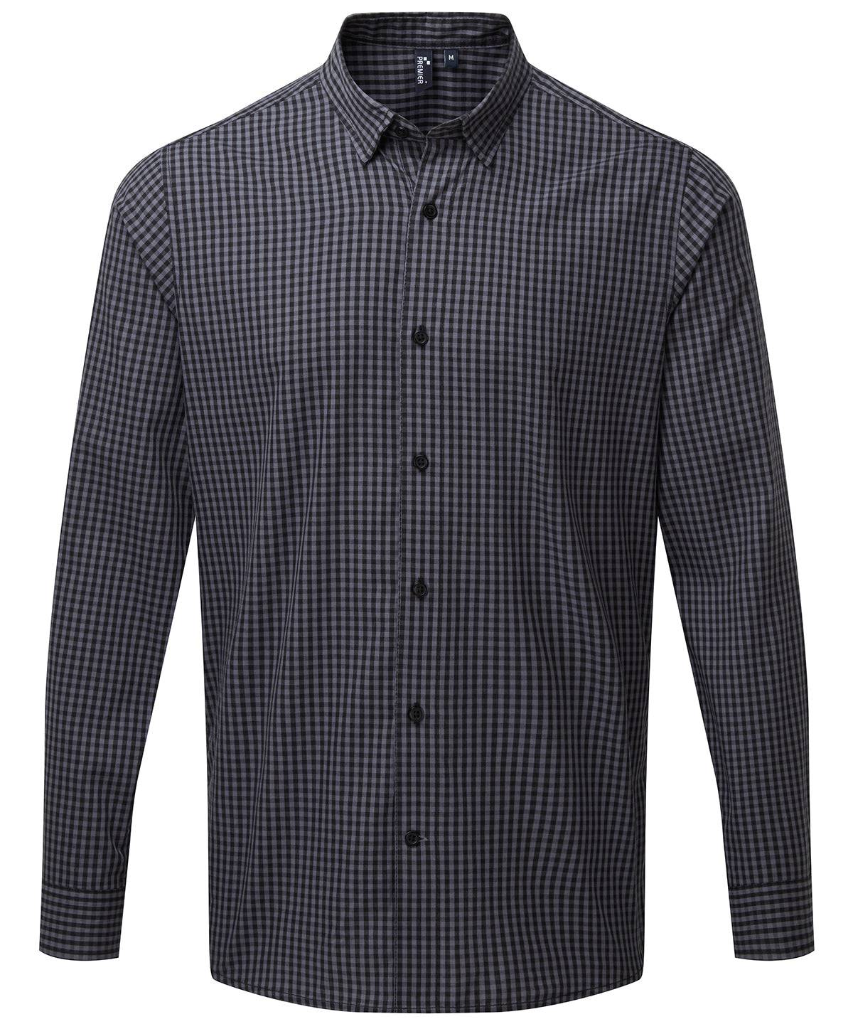Premier PR252 Men Maxton check long sleeve shirt - COOZO