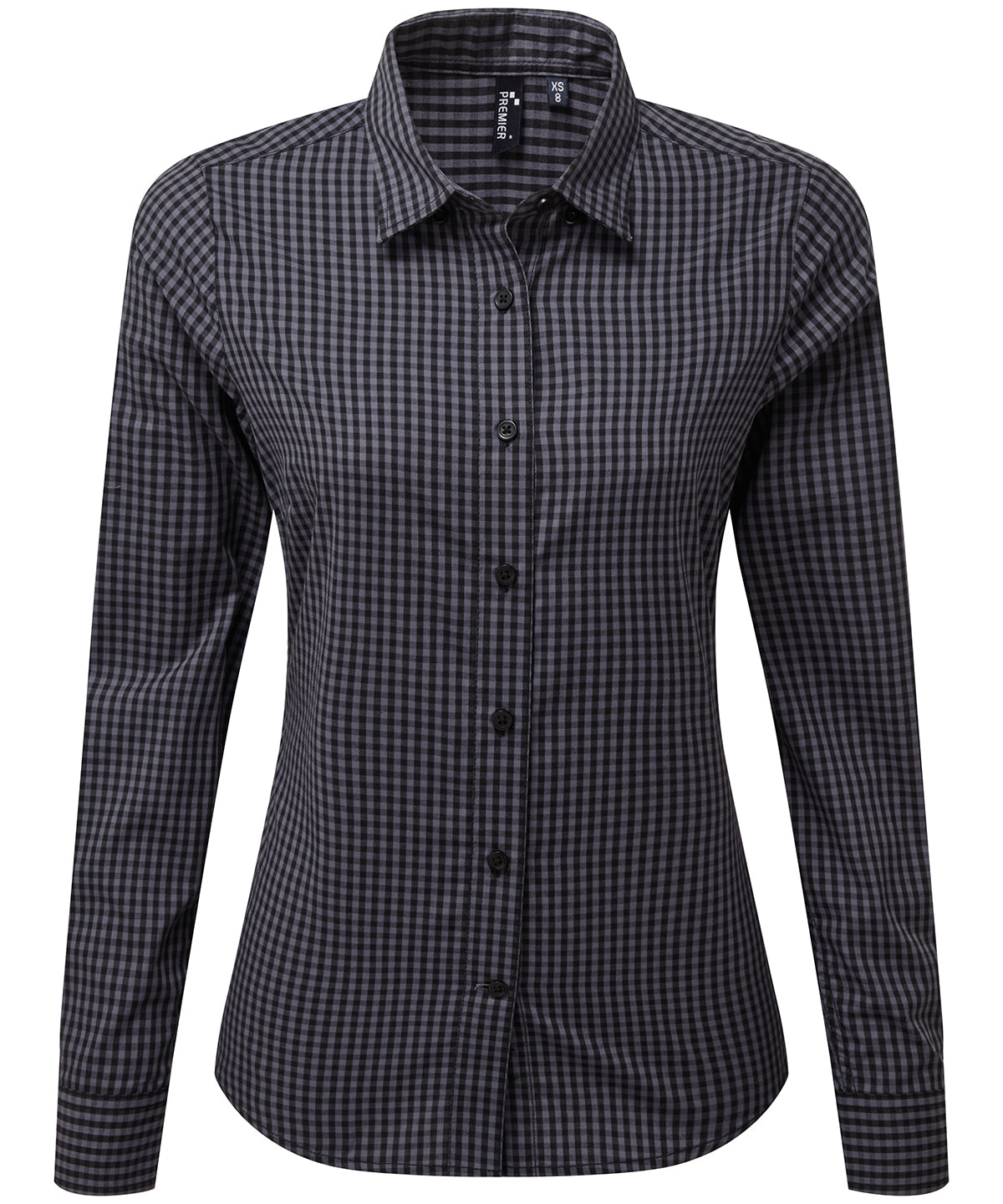 Premier PR352 Women's Maxton check long sleeve shirt - COOZO