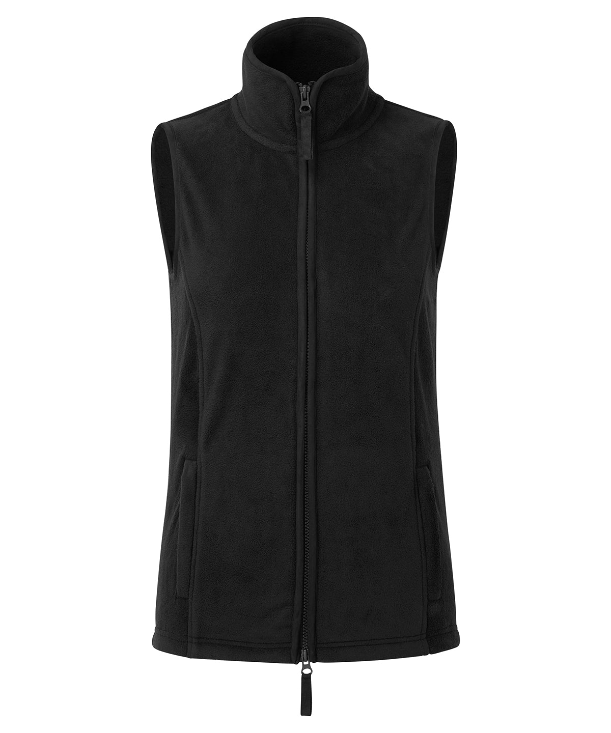 Premier PR804 Women's artisan fleece gilet High-neck rounded collar  leading into a two-way zipper 100% Polyester - COOZO