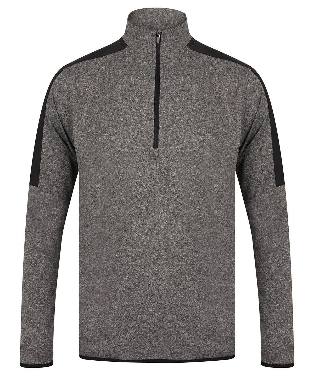 Finden and Hales LV571 Contrast Zip Neck Midlayer Top - COOZO